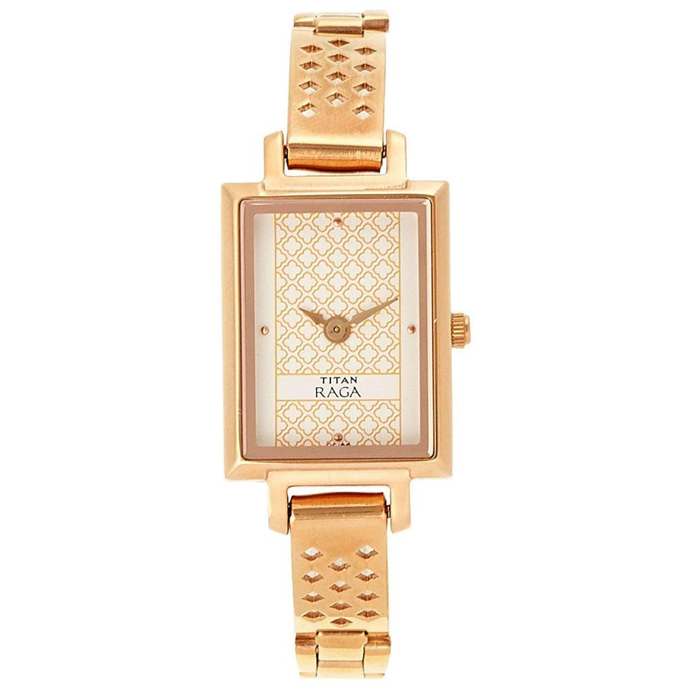 Titan Raga Quartz Analog White Dial Stainless Steel Strap Watch for Women-NS2496WM01 (B00C7DDSC0) Amazon Price History, Amazon Price Tracker