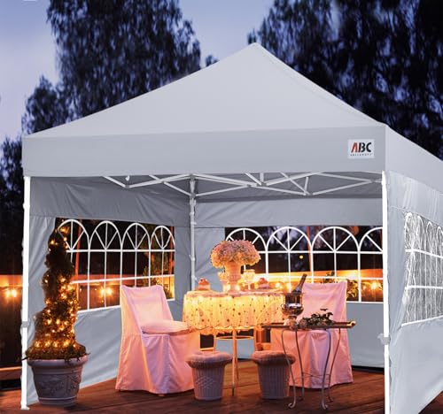 Image of ABCCANOPY Pop up Canopy Tent with Elegant Church Window 10X10,Gray