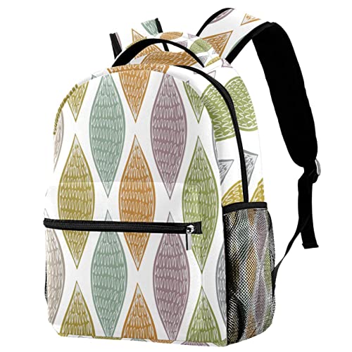 Sac à dos voyage avec porte-bouteille motif cactus vert pour ranger sans fuite