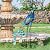 TERESA'S COLLECTIONS Outdoor Decor Peacock Yard Art Garden Sculptures & Statues,Blue Large Metal Bird Lawn Ornaments,35inch Outside Decor for Porch Patio Pool Backyard Decor,Housewarming Gift