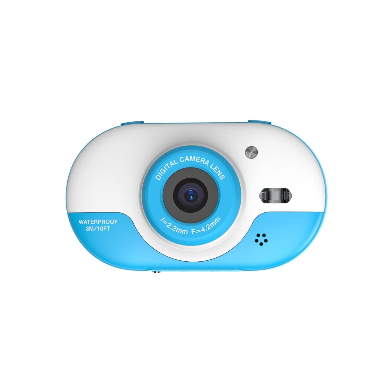 RADIONICS 8MP Children Digital Camera Kids Waterproof Camera with Front and Rear Dual Cameras 2.4 Inch IPS HD Screen One-Click Photo/Video Self-Timer for 5s