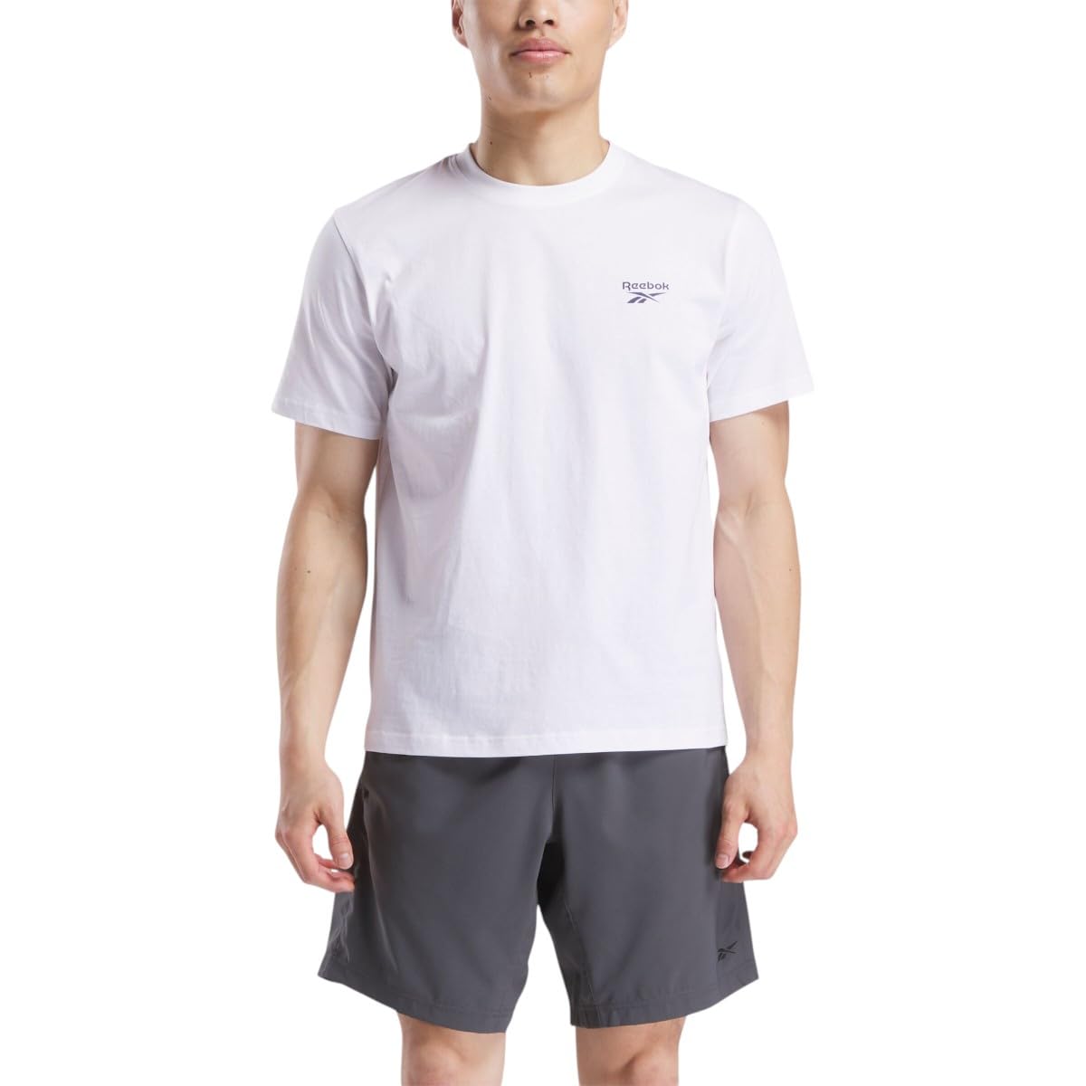 Reebok - Id Logo T-Shirt, Man  White Men's Medium
