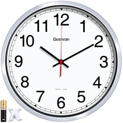 Geevon 12 Inch Atomic Wall Clock Self Setting Analog Clock with Automatic Time Sync Battery product photo Geevon 12 Inch Atomic Wall Clock Self Setting Analog Clock with Automatic Time Sync Battery product