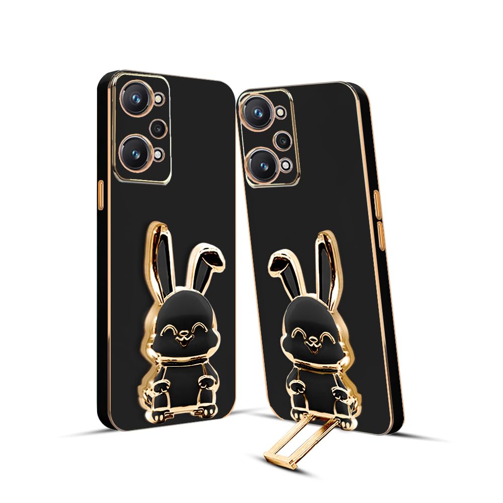 KARWAN®️ 3D Bunny with Folding Stand Back Cover Case Compatible for Realme GT NEO 3T | Slim electroplated case | Stand case | Soft TPU | Space Astro Theme | Camera Protection-Blue. (B0CGNTSCWV) Amazon Price History, Amazon Price Tracker