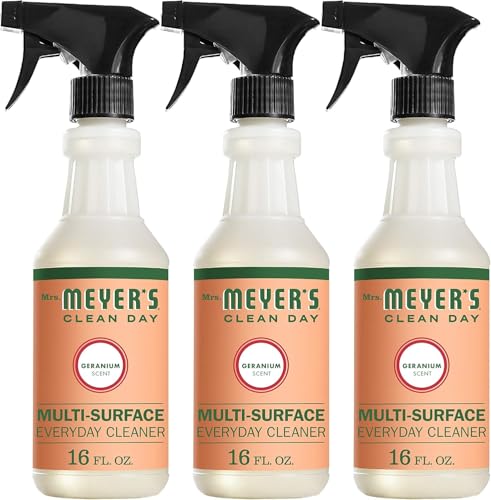 Image of MRS. MEYER'S CLEAN DAY All-Purpose Cleaner Spray, Geranium, 16 fl. oz - Pack of 3