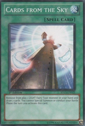 Amazon.com: Yu-Gi-Oh! - Cards from The Sky (SDLS-EN023) - Structure Deck:  Lost Sanctuary - 1st Edition