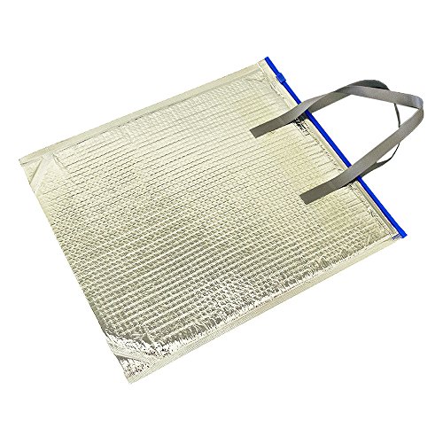 酒井化学工業 アルミ保冷バッグ ミナクールパック C7R 角底折込袋 L 295×400+120mm 50枚