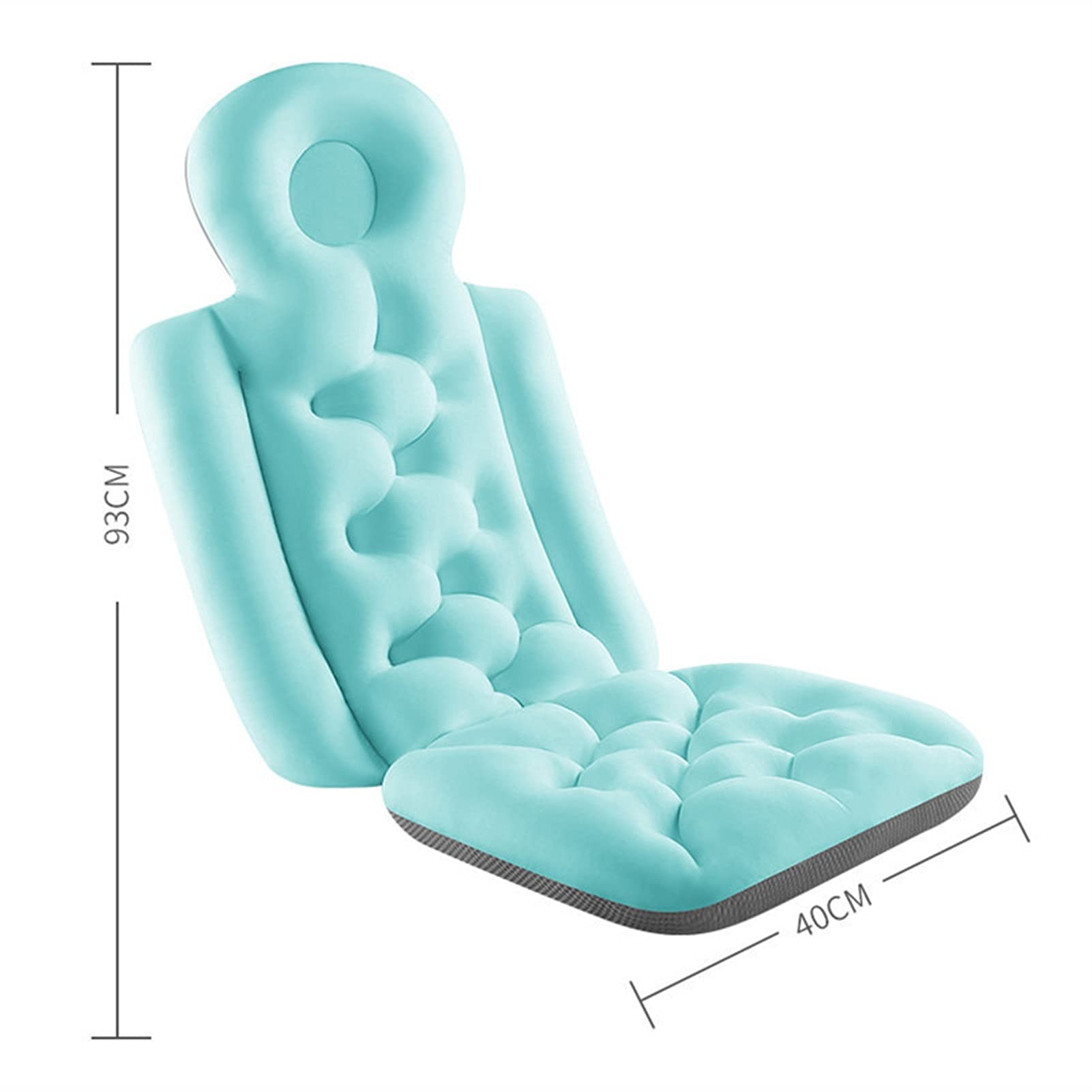 Poduszka łazienkowa do wanny, ergonomiczna poduszka do wanny spa, mata do wanny spa podkładka na materac świetne podparcie pleców dla dorosłych, poduszka do wanny na całe ciało, miękka i szybkoschnąca