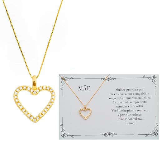 Presente Mãe Exclusivo Colar Ouro 18K