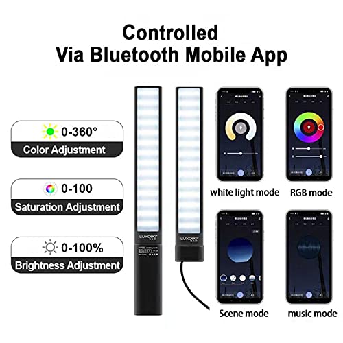 LUXCEO P6 RGB LED Videoleuchte Leuchtstab Handheld Fotografie Licht 1300LM,2500-6500K,eingebauter 10000mAh Batterie,12… – Bild 4