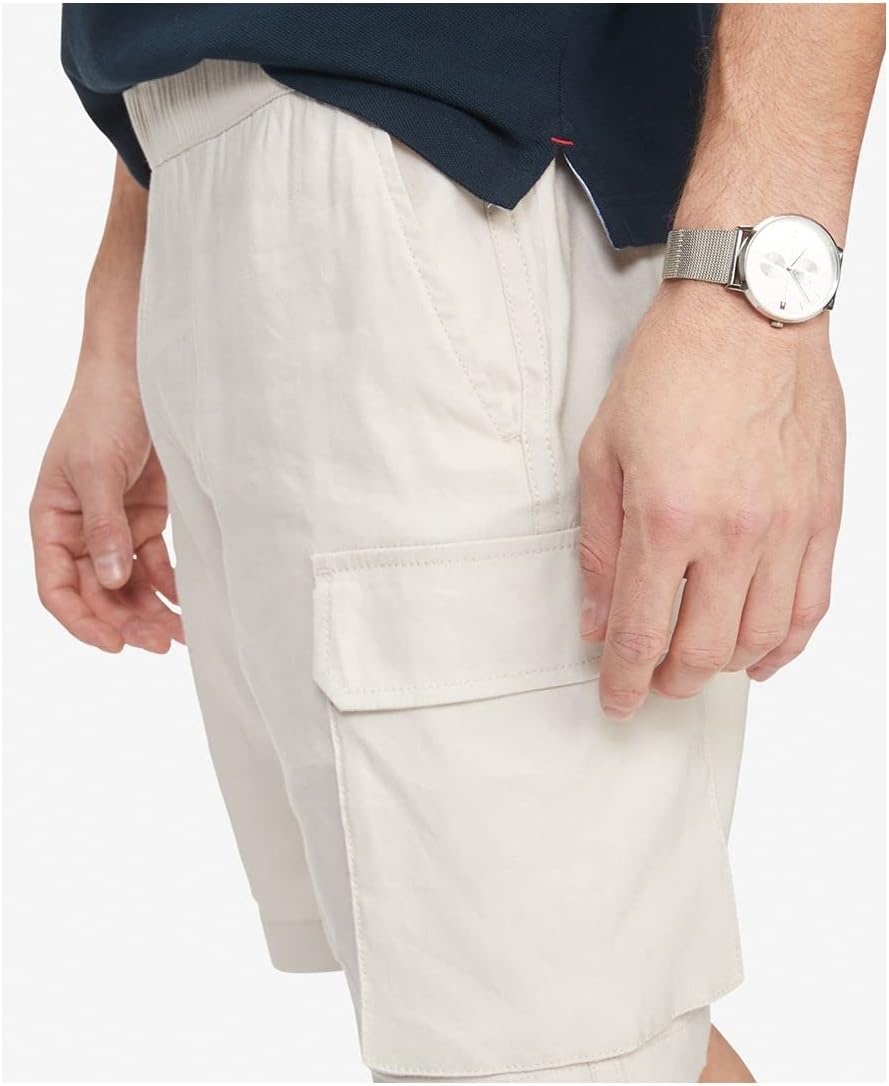 Tommy Hilfiger Men's 9" Lightweight Cargo Short Small Fog