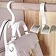 WideSmart 6 Stück Taschenhalter Handtaschenhalter,Drehbare Handtaschen-Kleiderbügel Krawattenbügel Tie Rack Organizer Schrank Kleiderbügelhaken Plastik Taschenhalter für Tasche Rucksack Riemen Schal