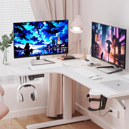 Image of Kado 2-Pack Dual 27 inch 4K 70Hz UHD 3840x2160 Flat Screen Computer Monitor | DisplayPort HDMI Dual Monitor Setup, VESA Mount Office Gaming Hybrid Built-in Speakers, Panoramic Display Multi-tasking
