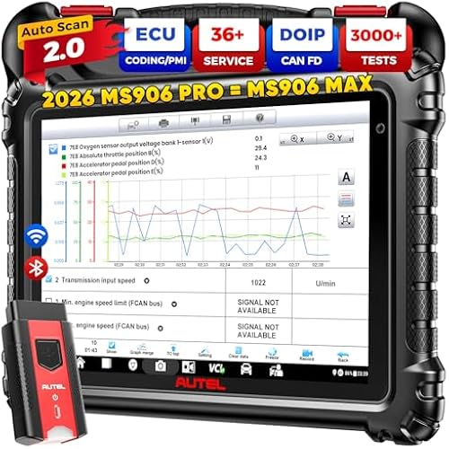 Autel Scanner MaxiSYS MS906 PRO: Top ECU C0ding & 3000+ Test as MS906 MAX