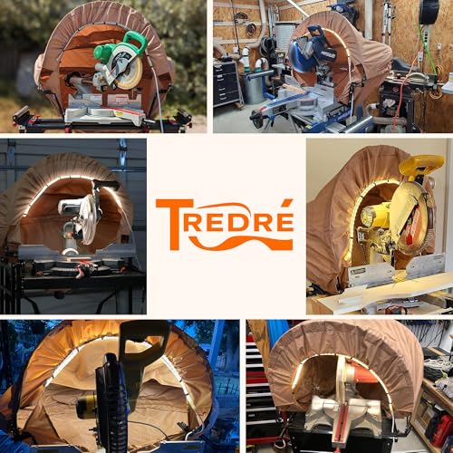 Miter Saw Dust Hood with LED Light