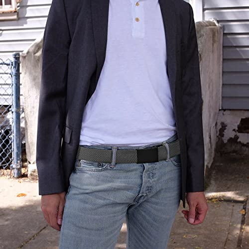 Image of Falari Canvas Web Belt Fully Adjustable Cut to Fit Golf Belt Flip Top Buckle