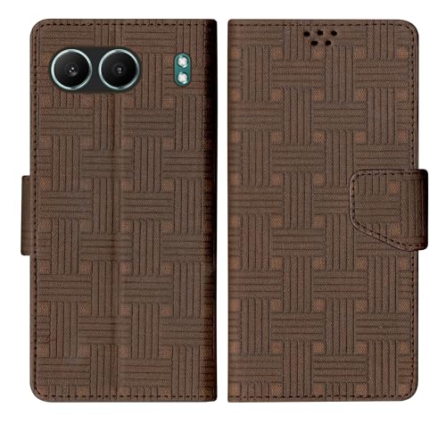 Image of SBMS Flip Cover for OnePlus Nord 4 5G Back Cover Case with Magnatic Closure | Inbuilt Stand | Card & Money Pocket (Mat Brown)