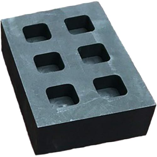 harayaa Black Furnace Casting Foundry Crucible Melting Tool, 6 Slots