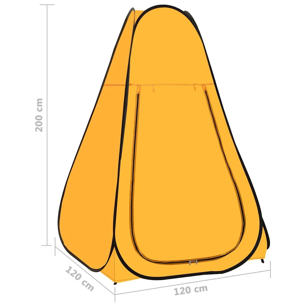 Pop-Up Duschzelt Blau Umkleidezelt für Camping Strand 120 x 120 x 200 cm Wurfzelt Sichtschutz für Outdoor Dusche Campingtoilette