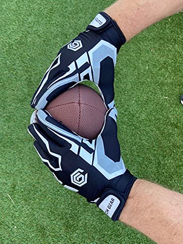 Warriorxgear Cg Football Gloves (Black, Medium) #TOP1