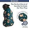 Spark Paws Dog Christmas Pajama, Dog Recovery Suit Male, Onesie, Ultra-Soft and 4-Way Stretch, for Small Medium and Large Breeds - Gingerbread Man - 3XL #2