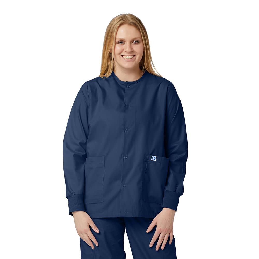 SPECTRUM UNIFORMS Doctor Lab Coat Crew-Neck Tops Unisex Soft Fabric Ideal Medical Professionals Hospital Lab Work Pack Of 2