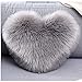 LAMEIDA Oreiller Moelleux Coussins Moelleux pour Canapé Oreiller Domestique Européen en Forme de Coeur (Gris)