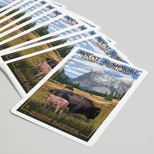 Lantern Press Naipes Mount Rushmore, 52 Cartas Póker miniatura 5