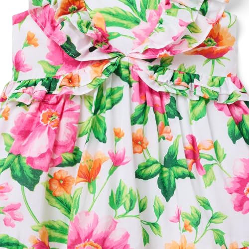 Janie and Jack Girls Multi Floral Dress (Toddler/Little Big Kid)3