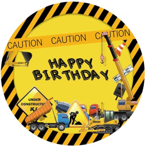 Oblea Comestible Construcción para Tarta – Papel de Azúcar – Decoración Cumpleaños Infantil
