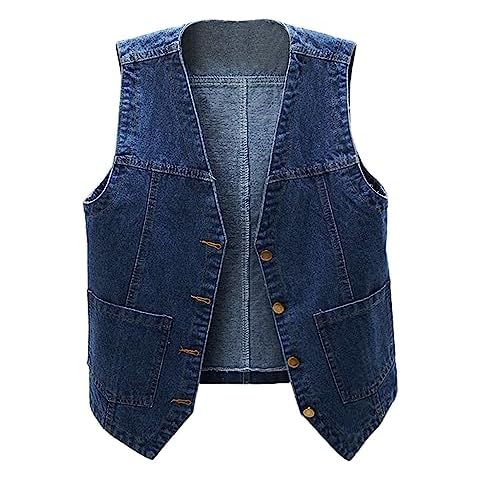NCQiFei Gilet en Jean Femme Cover