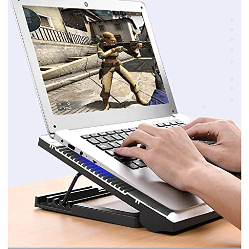 Base enfriadora para laptop con ventilador LED y control LCD miniatura 3