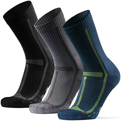DANISH ENDURANCE LDR Crew Socks 43-47 Multicolor (1x Black, 1x Grey, 1x Navy Blue) 3-pack Cover