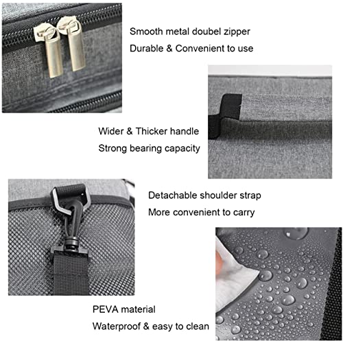Portable Insulated Picnic Bag Large Capacity 10L Large Family Picnic Insulated Cooler Bags Cool Bag with Shoulder Strap for Lunch Picnic Camping Beach BBQ Fishing Outdoor Activities Black - Image 3