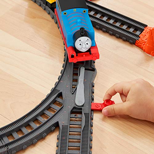 Fisher-Price Thomas & Friends Talking Thomas & Percy Train Set - UK English Edition, motorized train and track set for… - Image 4