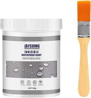 Jaysuing Invisible Waterproof Agent, Waterproof Insulating Sealant, Transparent Repairing Leak Waterproof Adhesive,Super Strong Bonding Sealant Invisible Waterproof Anti-Leakage Agent (1PC)