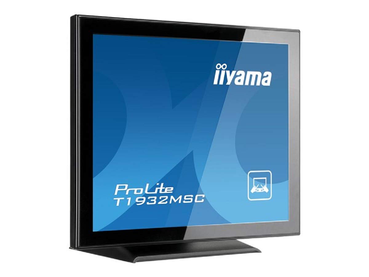iiyama ProLite T1932MSC-B2X 48 cm (19 cali) IPS monitor LED SXGA 10 punktowy Multitouch pojemnościowy (VGA, DVI, USB do Touch, IP54) czarny