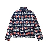 Photo Gallery heydhsdc giacca trapuntata stampata multicolore da donna vintage monopetto giubbotti girocollo cappotti, blu, m Photo Gallery heydhsdc giacca trapuntata stampata multicolore da donna vintage monopetto giubbotti girocollo cappotti, blu, m