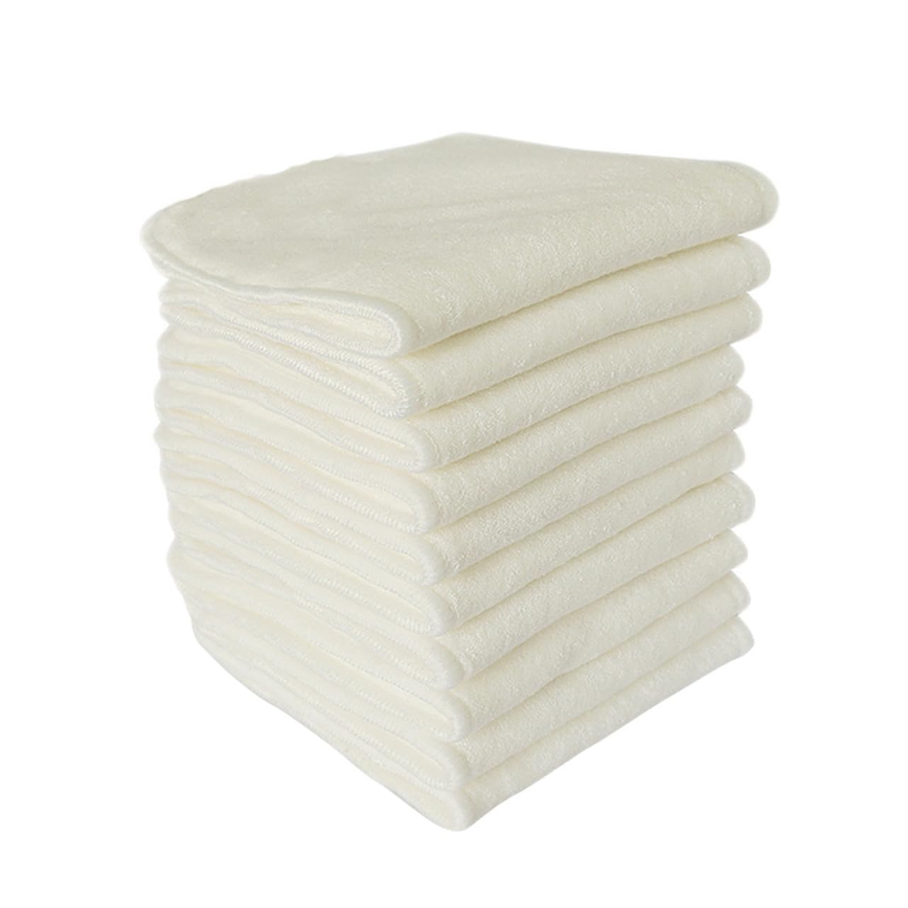 Milisten Lot De 6 Couches Lavables En Fibre De Charbon De Bambou Pour Bébé