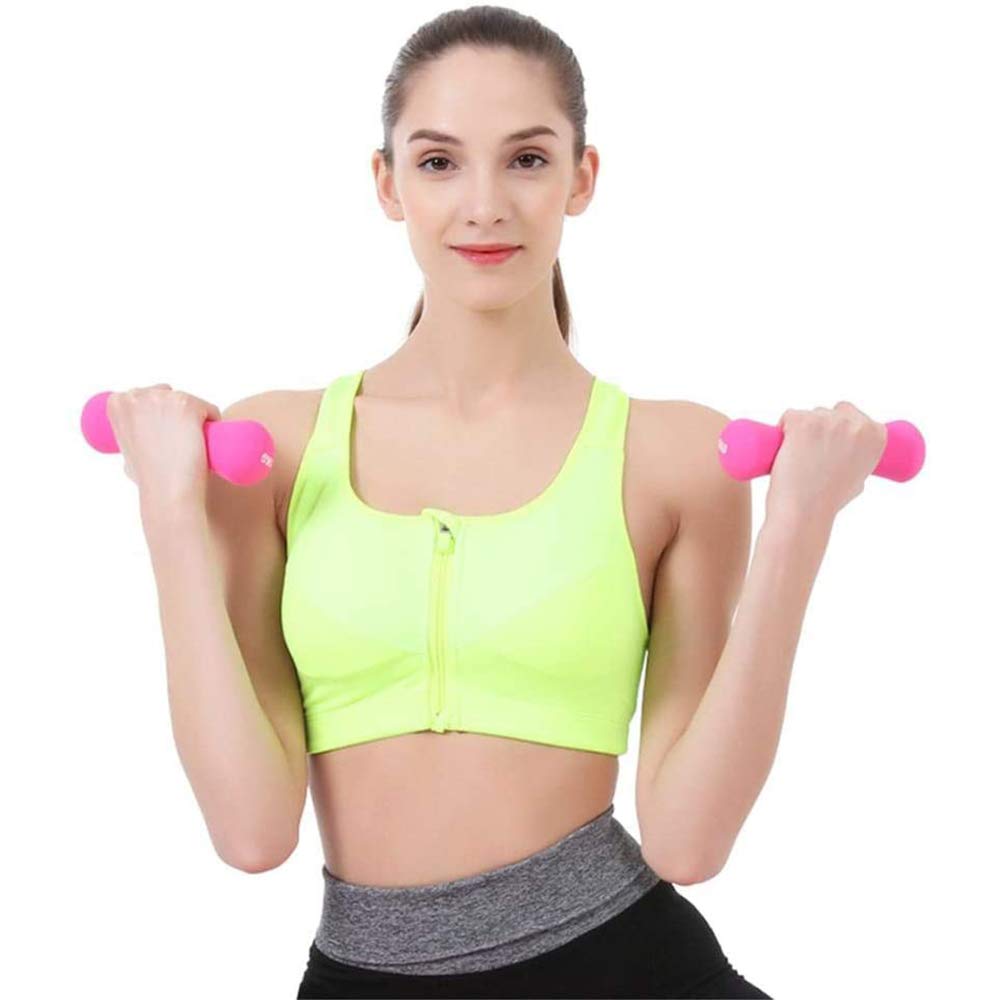 Hantle neoprenowe (1 para) – 0,5 kg – 1 kg lekkie hantle treningowe do ramion, fitnessu, aerobiku, jogi, treningu siłowego, chodzenia i rehabilitacji, różowe, 1 kg (1 para)