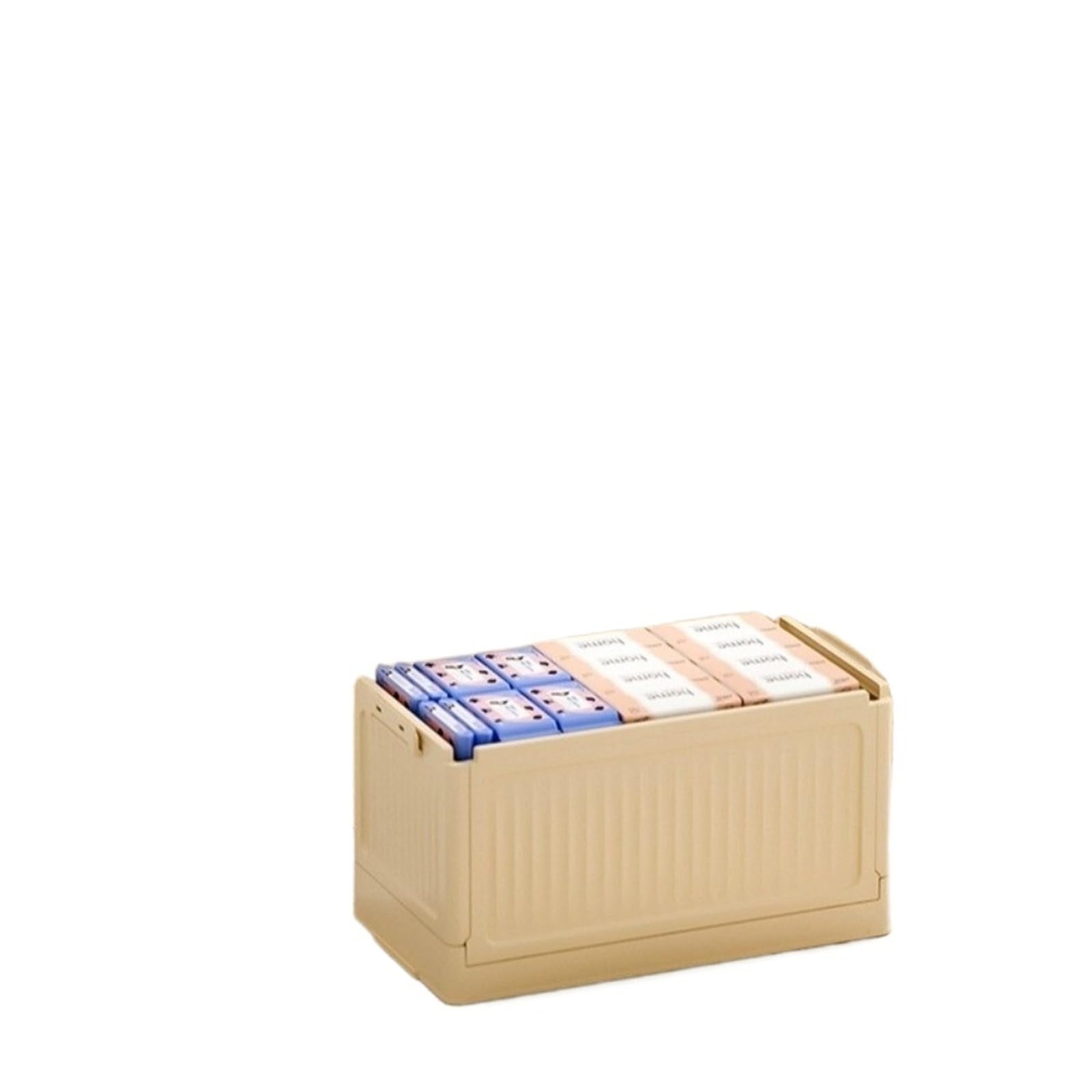 1 pieza caja de almacenamiento plegable de gran capacidad con tapa