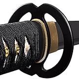 Handmade Sword – Japanese Samurai Wakizashi Swords, Practical, Hand Forged, 1045/1095 Carbon Steel, Heated Tempered, Full Tang, Sharp, Wooden Scabbard