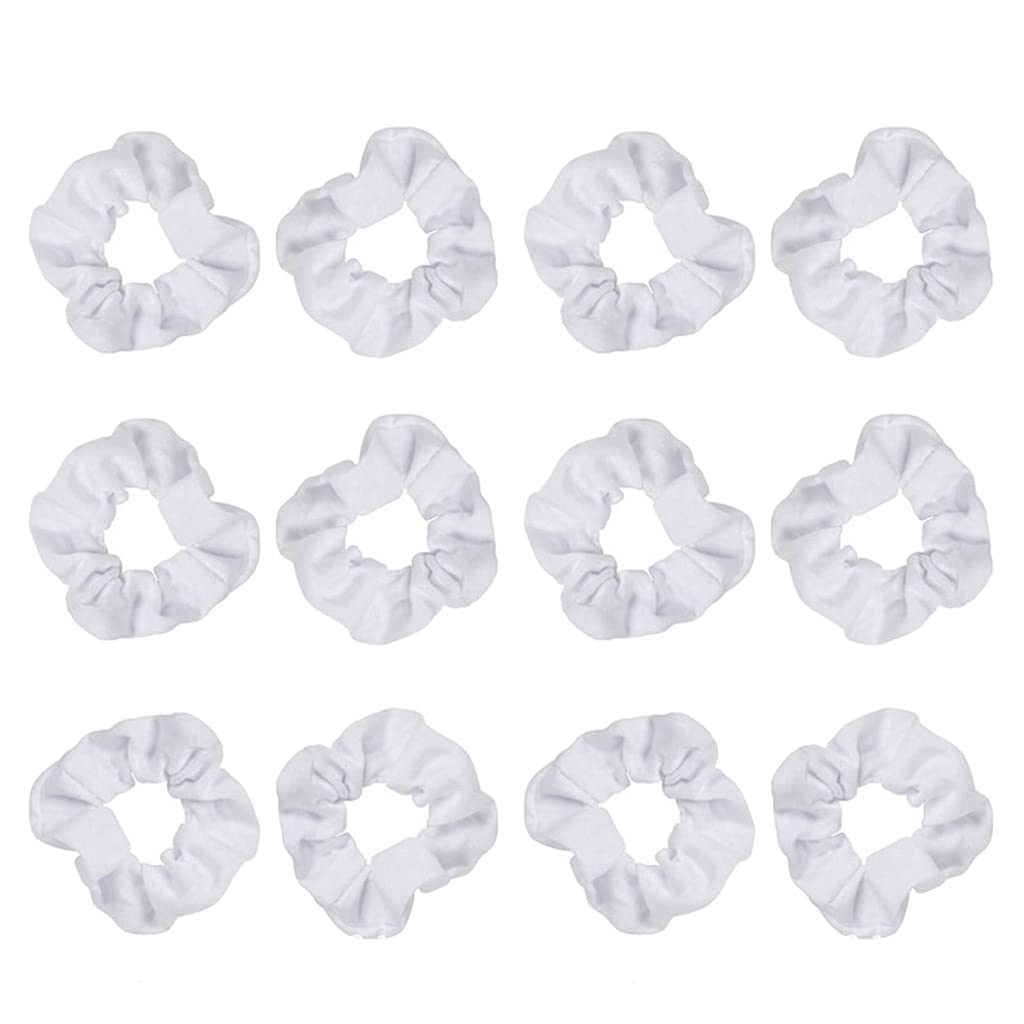 Fentency White Scrunchies for Tie-dye Elastic Hair Ties Hair Scrunchies Headwear Hair Ropes Cotton Hair Supplies Accessories