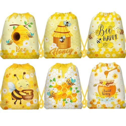 Sac cadeau cordon abeille pour décoration de table anniversaire - 4