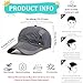 LukyTrge EMF Radiation Protection Cap,Anti Radiation Faraday Hat Blocking EMF Baseball Cap for Man Woman (US, Alpha, One Size, Grey)