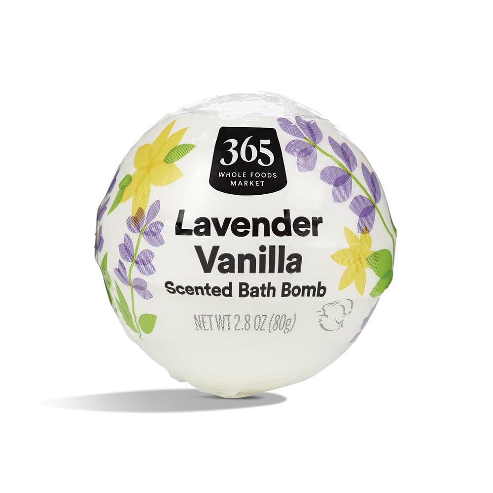 365 by Whole Foods Market, Fizzing Bath Bomb, Lavender Vanilla, 2.8 oz 365 by Whole Foods Market, Fizzing Bath Bomb, Lavender Vanilla, 2.8 oz