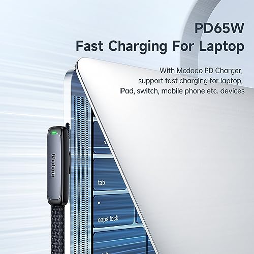 Image of mcdodo USB C USB C Charging Cable 1.2M PD 3.0 PPS USB-C Cable 90 Degree 5A /20V Compatible with iPhone 15 Pro Max, M2 MacBook Pro /Air iPad Pro 2021 iPad Air 5 Galaxy