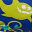Canvas Sea Creatures on Blue