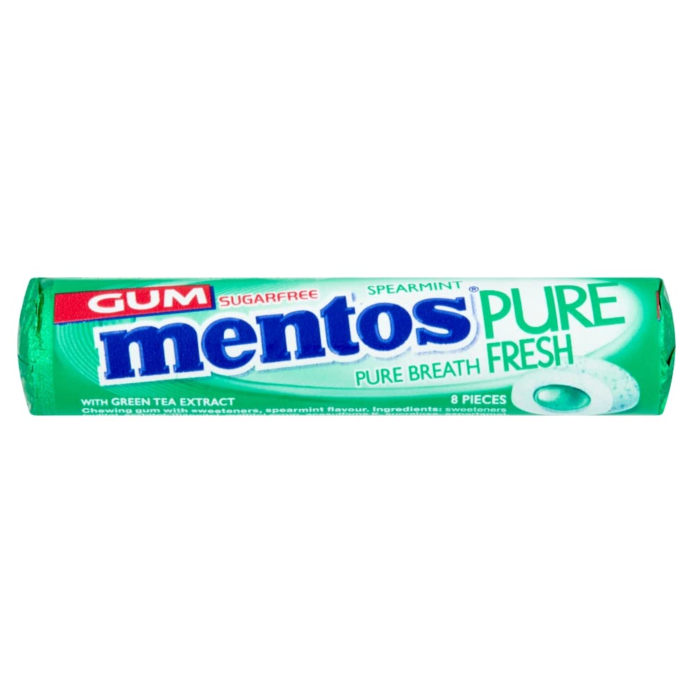 Mentos Spearmint Gum 8 Pieces, 16 g