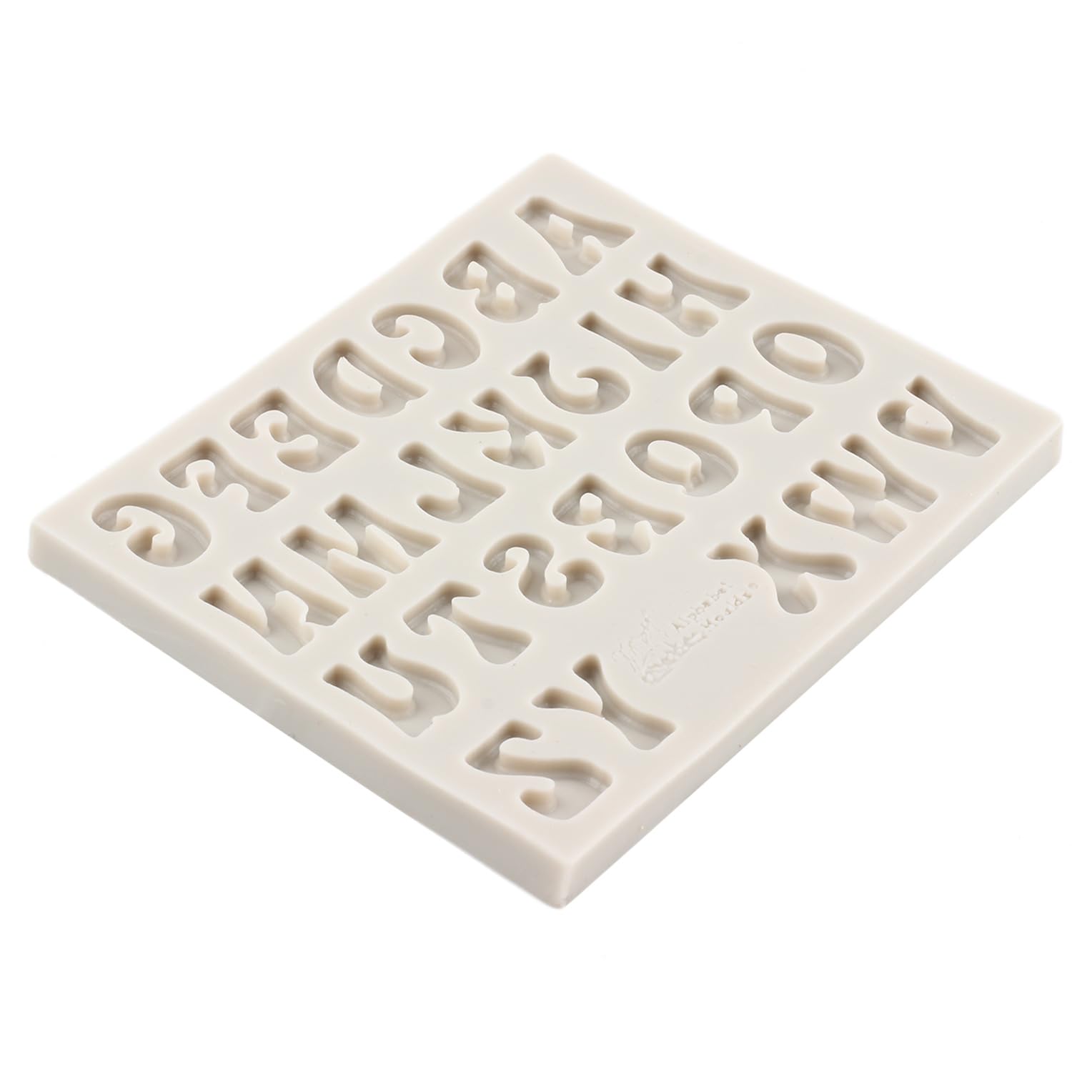 4 Pezzi Stampi In Silicone con Lettere e Numeri,Stampo in Silicone Lettera Inglese,0-9 Numero Lettera A-Z Alfabeto,Alfabeto Stampo Silicone per Cioccolato,Gesso,Torte,Biscotti,Vassoio per Decorare